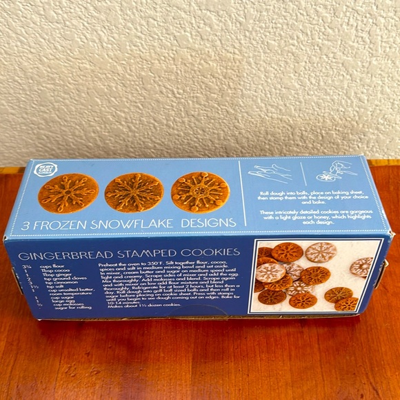 Nordic-Ware Snowflake (Disney Frozen 2) Cookie Stamps 3-Piece Design Made is USA - Picture 4 of 4